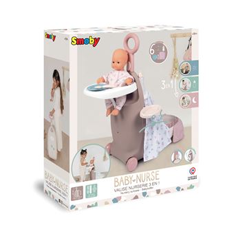 Valise Nurserie 3 en 1 Smoby Baby Nurse - Accessoire poupée