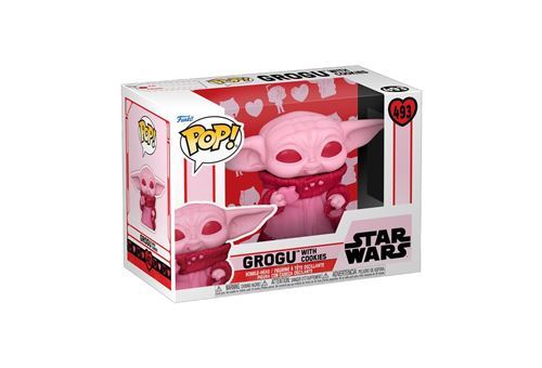 Figurine Funko Pop! Star Wars Valentines Edition Grogu with cookies