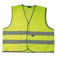 Gilet de sécurité réfléchissant Wowow pour adulte Taille M Jaune et Gris