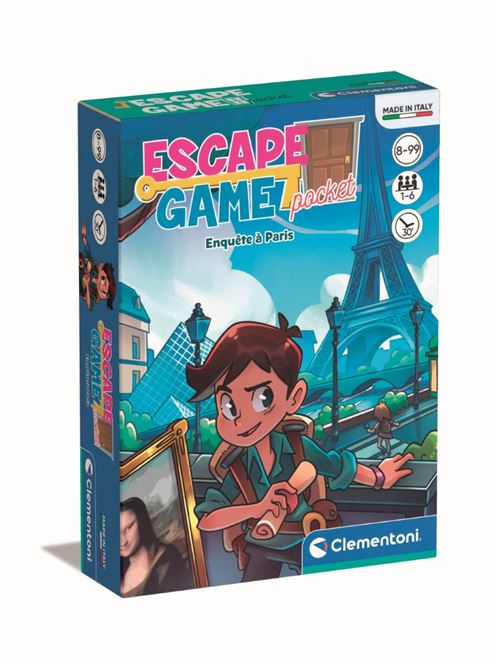 Jeu de stratégie Clementoni Escape Game Enquête à Paris État correct - Clementoni reconditionné disponible sur Fnac
