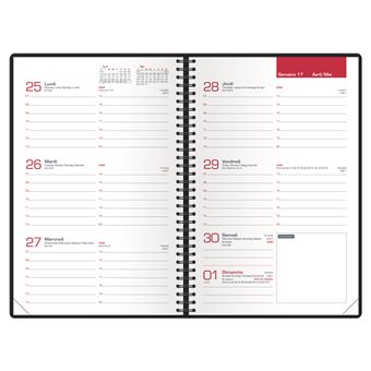 Agenda civil Hamelin Oxford So chic Semanier 10 x 15 cm 2021 modèle aléatoire