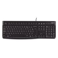 Clavier ergonomique filaire Logitech K120 PC Noir