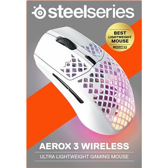Souris gaming Wireless SteelSeries Aerox 3 Snow Blanc - Souris
