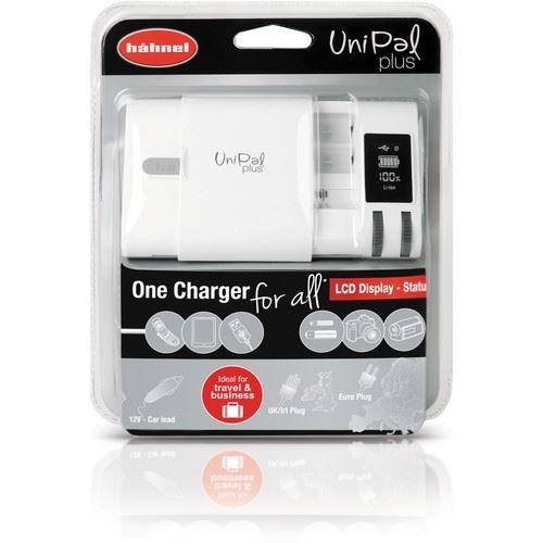 Hähnel UniPal Plus - adaptateur d'alimentation - CA / voiture + chargeur de batterie