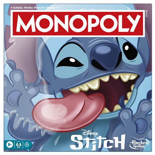 Boite de Jeu classique Monopoly édition Disney Stitch