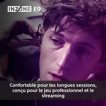 Ecouteurs filaires gaming intra-auriculaires Sony Inzone E9 IERG900B.CE7 Noir