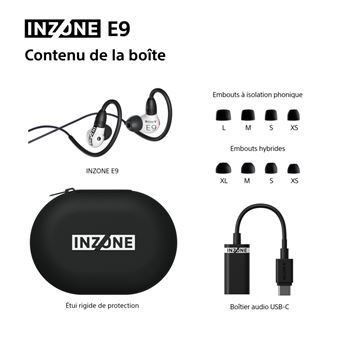 Ecouteurs filaires gaming intra-auriculaires Sony Inzone E9 IERG900B.CE7 Noir