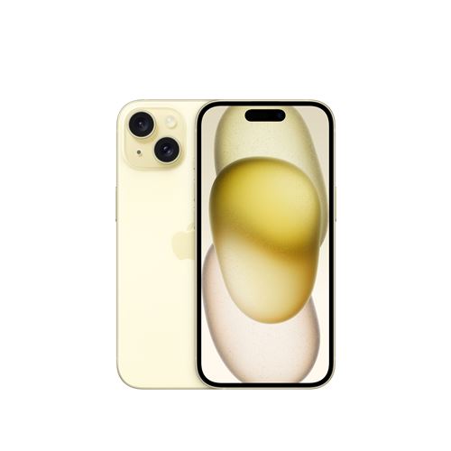 Apple iPhone 15 6,1 5G Double SIM 256 Go Jaune