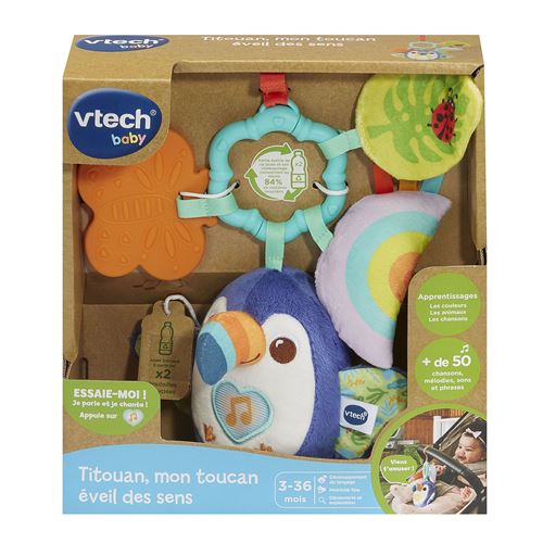 Jouet musical d'éveil Vtech Baby Titouan mon toucan éveil des sens - Vtech Baby