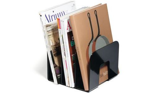 Durable Noir Porte-Revues Trend, Plastique, 3 Compartiments,