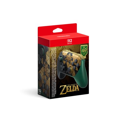 Nintendo Manette Pro Controller pour Switch 2 Edition 40ème anniversaire The Legend of Zelda - vue 2