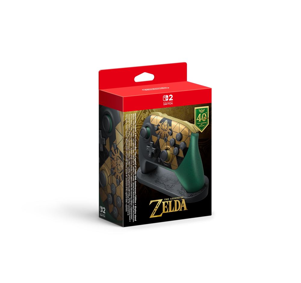 Manette Nintendo Pro Controller pour Nintendo Switch 2 Edition 40ème anniversaire The Legend of Zelda