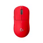 Logitech G PRO X SUPERLIGHT - Souris - optique - 5 boutons - sans fil - LIGHTSPEED - récepteur Logitech LIGHTSPEED - rouge