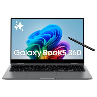 PC Portable Samsung Galaxy Book5 360 écran tactile 15,6'' FHD Copilot+ Intel® Core™ Ultra 7 16 Go RAM 1 To SSD Anthracite - 1