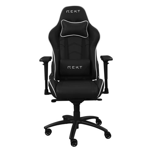 Fauteuil de bureau gaming Rekt GG1R avec roulettes Noir et Blanc - Image 3