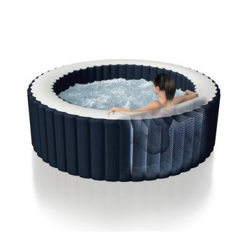 Spa gonflable PureSpa Blue Navy rond Bulles 6 places - Intex