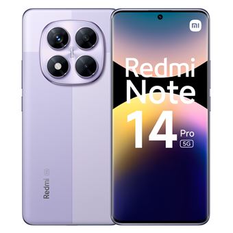 Smartphone Xiaomi Redmi Note 14 Pro 6,67" 5G Double Nano SIM 256 Go Violet lavande - 1