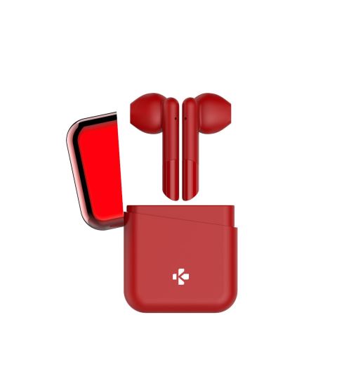 Ecouteurs sans fil True Wireless MyKronoz ZeBuds Rouge avec micro