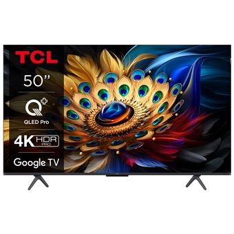 TV QLED Pro TCL 50QLED780 126 cm 4K Aluminium brossé - 1