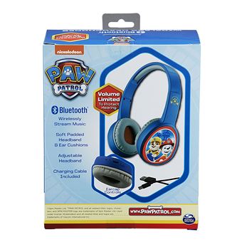 Jeu éducatif et électronique Ekids Casque Bluetooth Kidsafe Bluetooth Pat'Patrouille