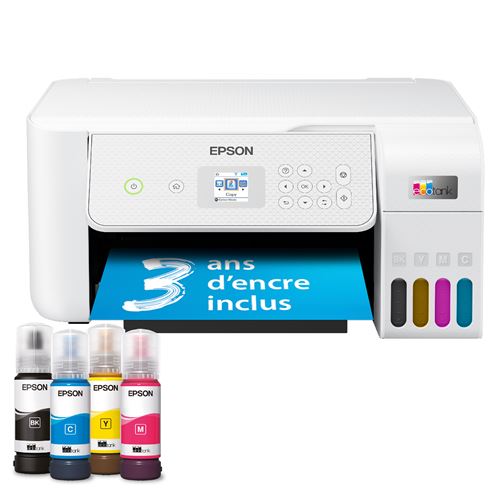 Imprimante multifonction Epson EcoTank ET-2876 Blanc