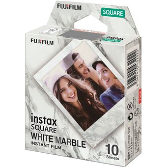 Film instantane Square Blanc Marble 10 Vues