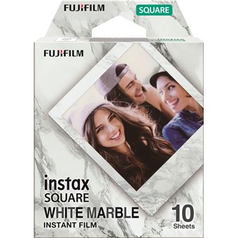 Film instantane Square Blanc Marble 10 Vues