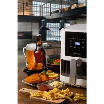 Ariete 4626/00 Air Fryer XXL Heteluchtfriteuse - 1300W - 6 Liter Digital Touchscreen 8 Automatische Programmas Zwart Ariete 4626/00 Air Fryer XXL Heteluchtfriteuse - 1300W - 6 Liter Digital Touchscreen 8 Automatische Programmas Zwart