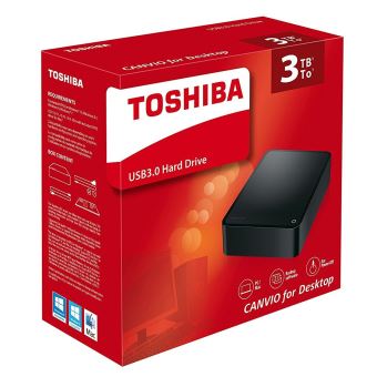 Disque Dur Externe - TOSHIBA - 3To - USB 3.0 - Noir - Cdiscount