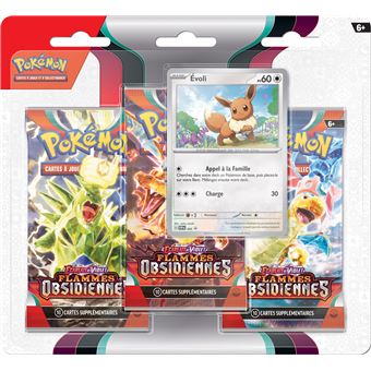 Carte à collectionner Pokémon EV03 Pack de 3 boosters