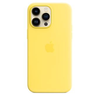 Apple - Coque de protection pour téléphone portable - compatibilité avec MagSafe - silicone - jaune canari - pour iPhone 14 Pro Max