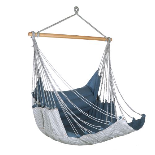Chaise Hamac matelassée denim recyclé Bleu