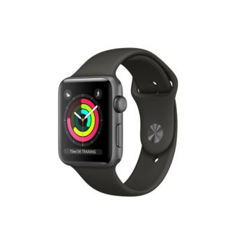 Apple Watch Series 3 42 mm Boîtier en Aluminium Gris sidéral avec Boucle  Sport Gris - Apple Watch - Achat \u0026 prix | fnac