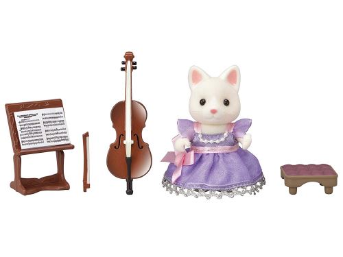 Playset Sylvanian Families La fille chat soie violoncelliste
