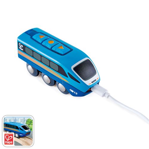 Hape Train radiocommand&eacute; bois E3726