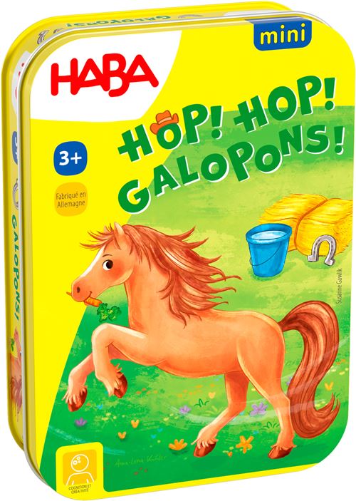 Jeu classique Haba Mini Hop Hop Galopons