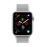 Apple Watch Series 4 44 mm Kast van zilverkleurig aluminium, met schelpenwit geweven sportbandje_1