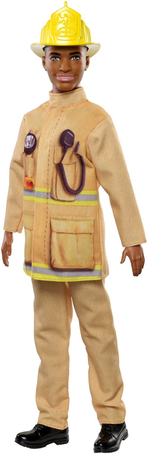 multi-couleur NEUF Barbie FXP05 Ken pompier Poupée dans sa carrière sur le thème de tenue 