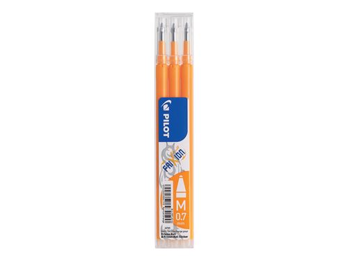 PILOT FRIXION BALL  SET 3 RECHARGES 0.7 ORANGE ABRICOT