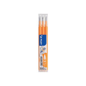 Lot de 3 recharges Pilot Pen Frixion 07 Orange