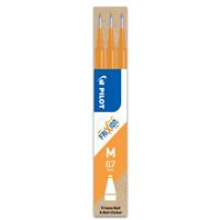 Lot de 3 recharges Pilot Pen Frixion 07 Orange