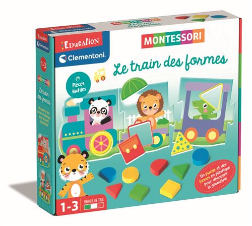 Jeu éducatif Clementoni Le train des formes Montessori