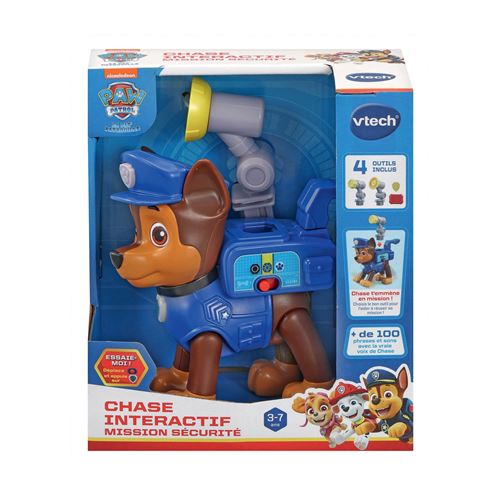 Figurine Interactive Vtech 80-563105 – Chase Pat' Patrouille avec 4 Accessoires - vue 3