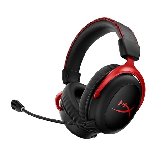 Casque Gaming sans fil Wireless HyperX Cloud II Noir et rouge 
