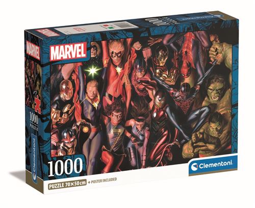 Puzzle 1000 Pièces Clementoni Marvel Les Avengers
