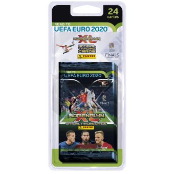 Blister de 4 pochettes soit 24 cartes Panini Adrenalyn XL Road to UEFA Euro 2020TM Modèle Aléatoire