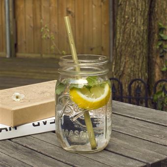 Pailles en bambou naturel Kikerland