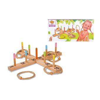 Jeu de lancer d'anneaux Eichhorn en bois