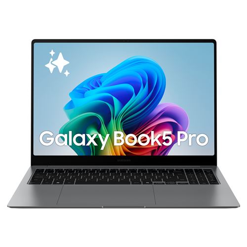 PC Portable Samsung Galaxy Book5 Pro écran tactile 16'' 120Hz Copilot+ Intel® Core™ Ultra 7 16 Go RAM 1 To SSD Argent
