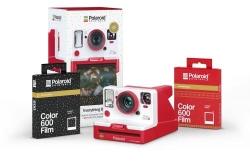 Coffret Noel Appareil Photo Polaroid Originals One Step 2 Rouge + Films or + Films Red